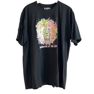 NWOT Daughter Of The King Lion Graphic Tee Shirt Short Sleeve XXL